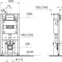  VitrA Arkitekt 9005B003-7211  