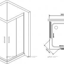   RGW Passage PA-30 800x800x1900  