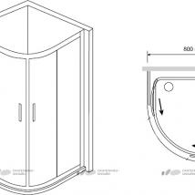   RGW Passage PA-50 800x800x1900  