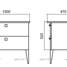    BelBagno Atria 100 nero lucido 2 