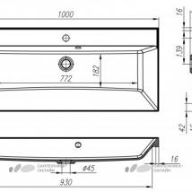    BelBagno Aurora 100 cemento pallido