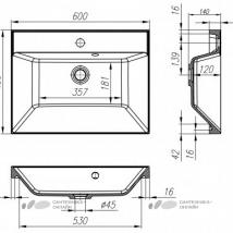    BelBagno Aurora 60 cemento scuro