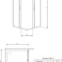   Radaway Premium Plus C 80x190  