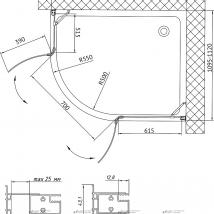   Vegas Glass AFS-F 120*110 05 01 R  ,  