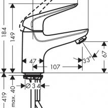  Hansgrohe Novus 71021000  