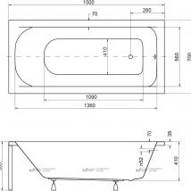   Besco Continea 150x70