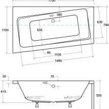   Besco Infinity 170x110 L