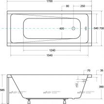   Besco Modern 170x70