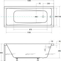   Besco Modern 130x70