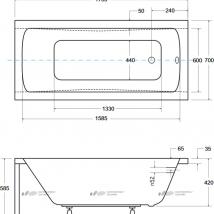   Besco Optima 170x70