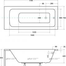   Besco Talia 170x75