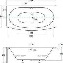   Besco Telimena 160x75