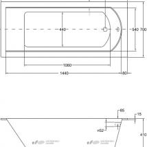   Besco Shea slim 160x70