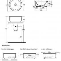  Olympia Linea lavabi Tris 6200011